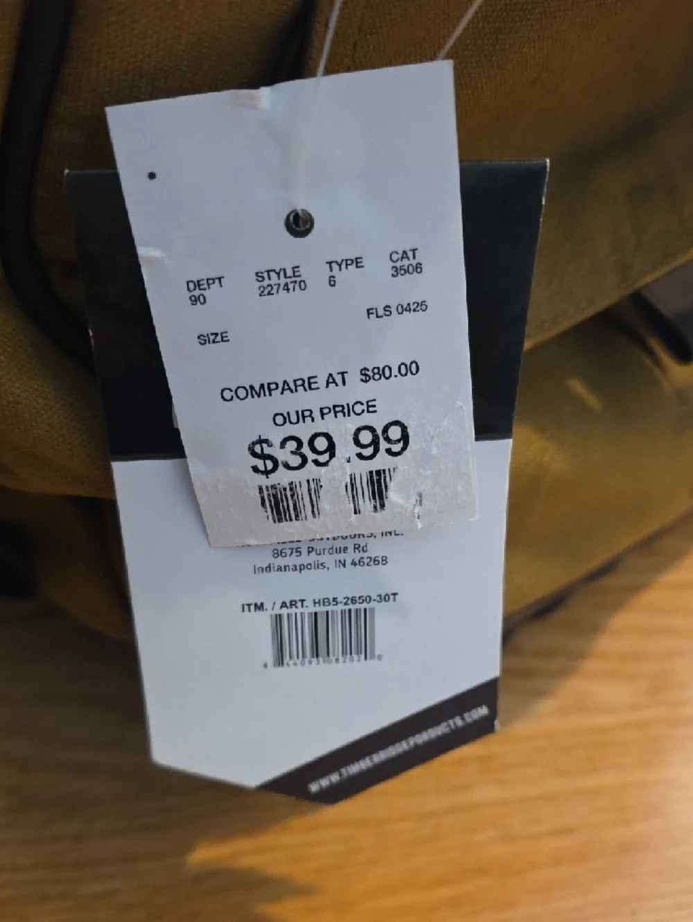 Timber Ridge 30 Can Canvas Cooler Bag